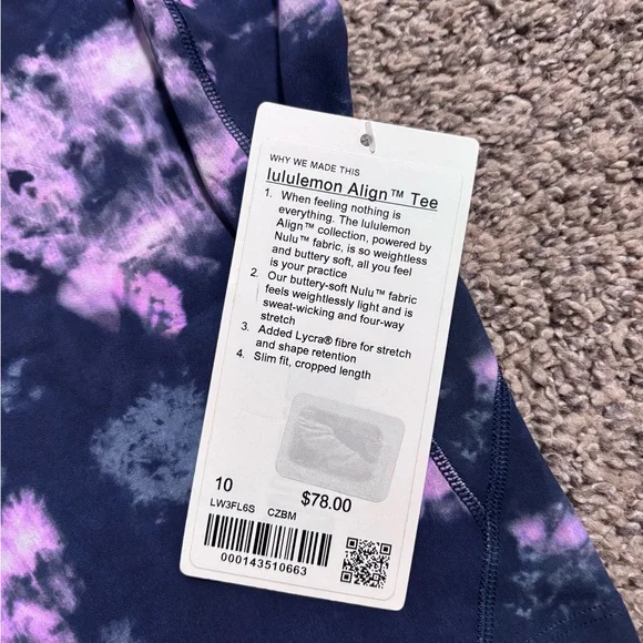 Lululemon Align Tee size 10 NWT - Picture 2 of 4